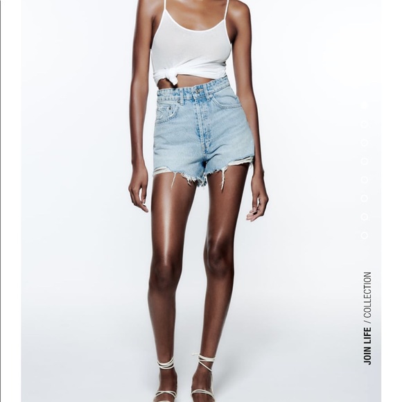 Highrise Zara jean shorts - Picture 3 of 3